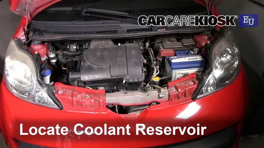 2008 Peugeot 107 Trendy 1.0L 3 Cyl. Coolant (Antifreeze) Fix Leaks